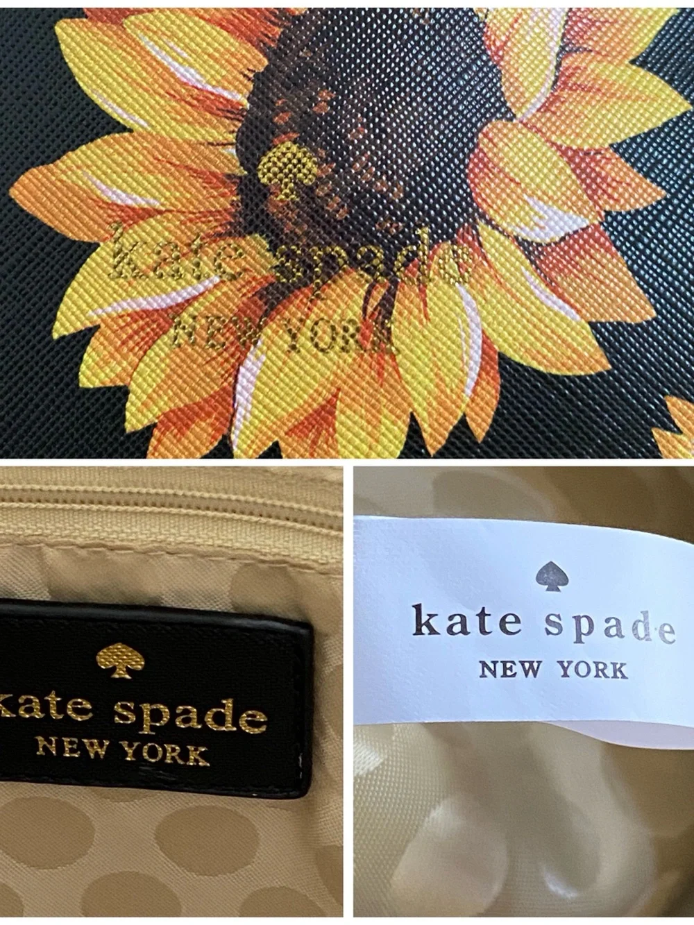 Kate Spade New York sunflower print tote